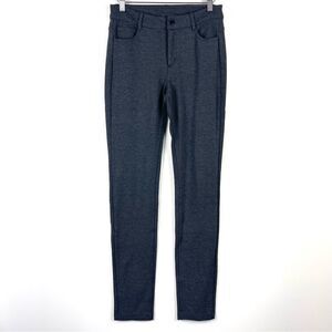 Athleta Avenue Ponte Skinny Pants Women’s 4 Dark Gray Midrise Pockets Casual